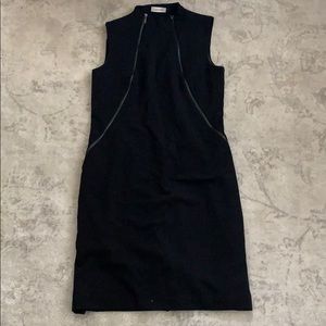 Calvin Klein zippered black dress size 10